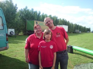Unser Coach ( Britta) und unsere Fans